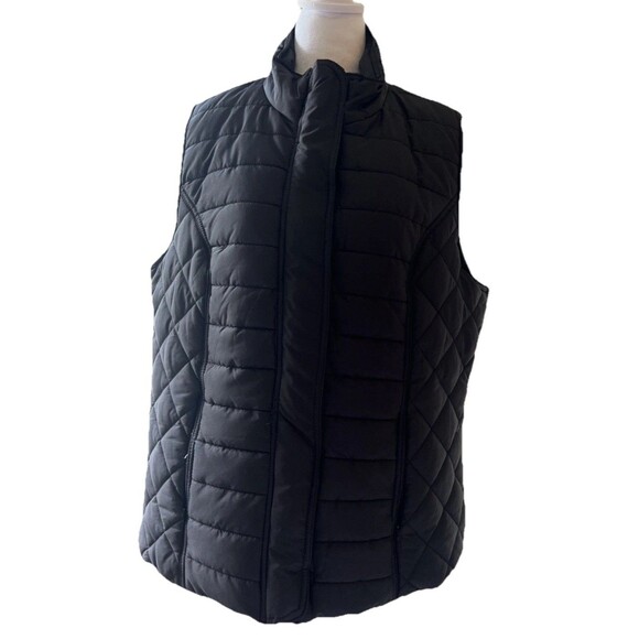 HB Sport by Harve Benard Women Black Quilted Vest 2XL - Picture 1 of 11